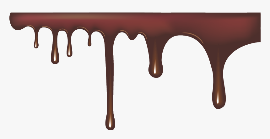 Clip Art Chocolate Escorrendo Sobre Um Fundo Branco, HD Png Download
