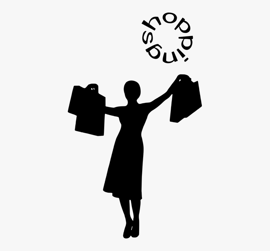 Woman, Shopping, Fashion, Silhouette, Brand, Market, HD Png Download