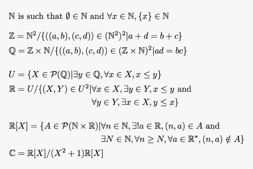 Formal Definitions Of Numbers, HD Png Download