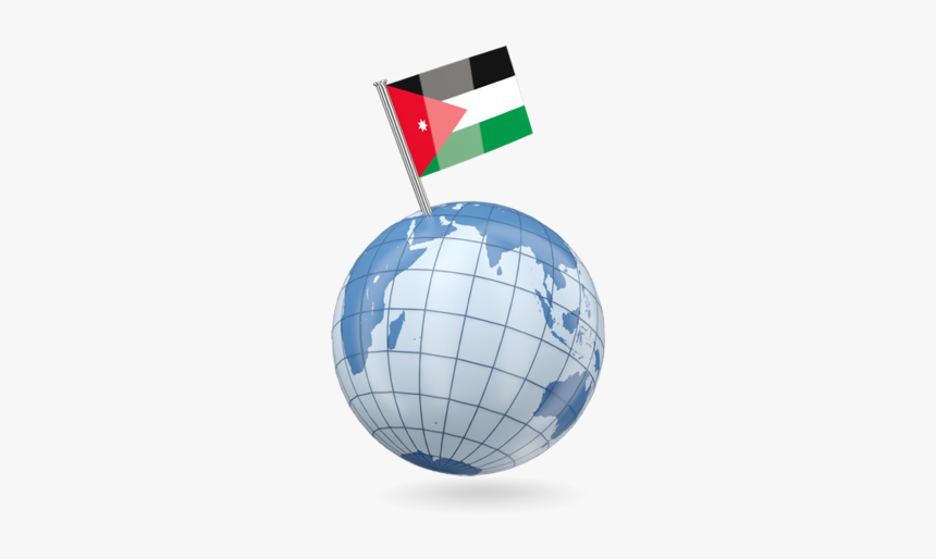 Earth With Flag Pin, HD Png Download