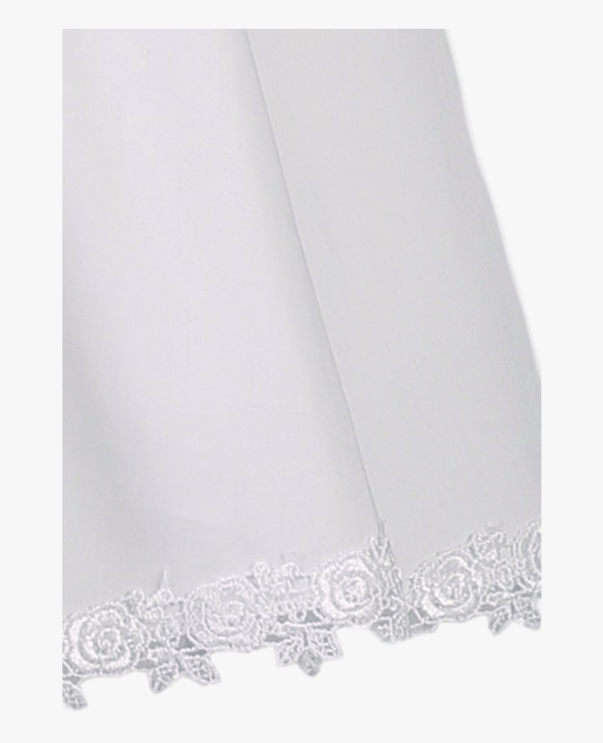 Lace Trim & White Cotton Christening Gown W Smocked, HD Png Download