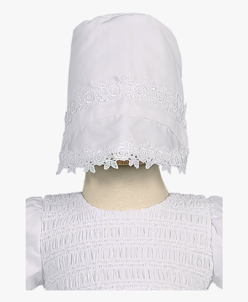 Cotton Christening Gown, Smocked W Venise Lace Trim, HD Png Download