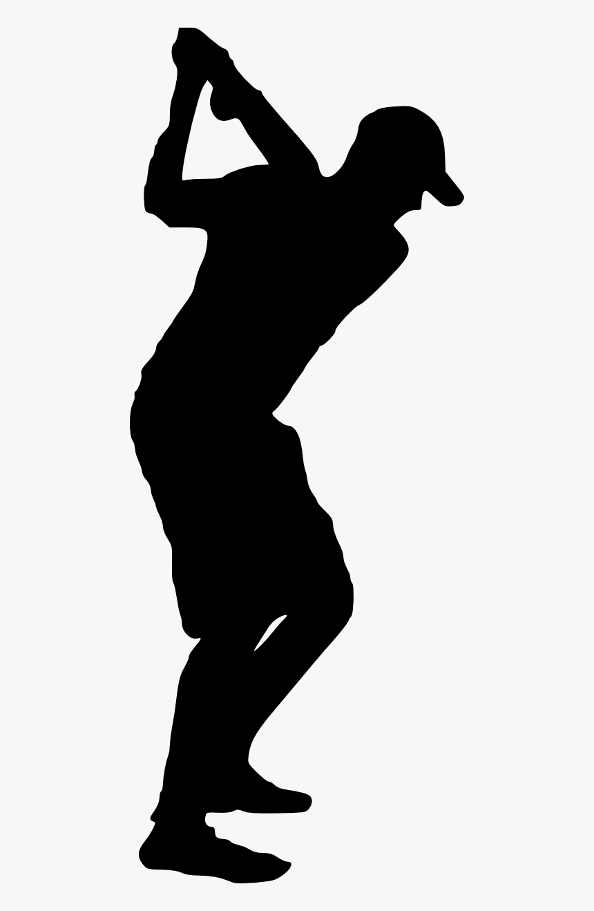 Golfer Silhouette Png, Transparent Png