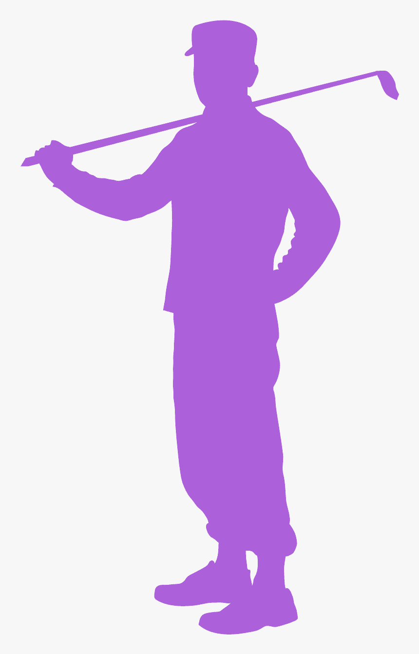 Golfer Silhouette Png, Transparent Png