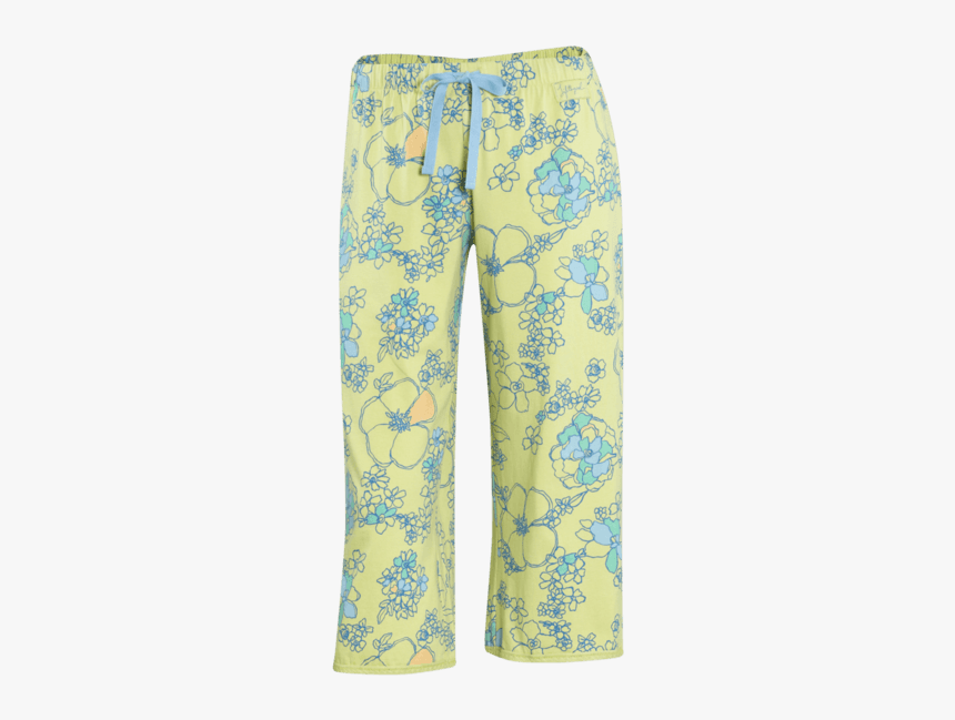 Lace Trim Sleep Crop Pant, HD Png Download