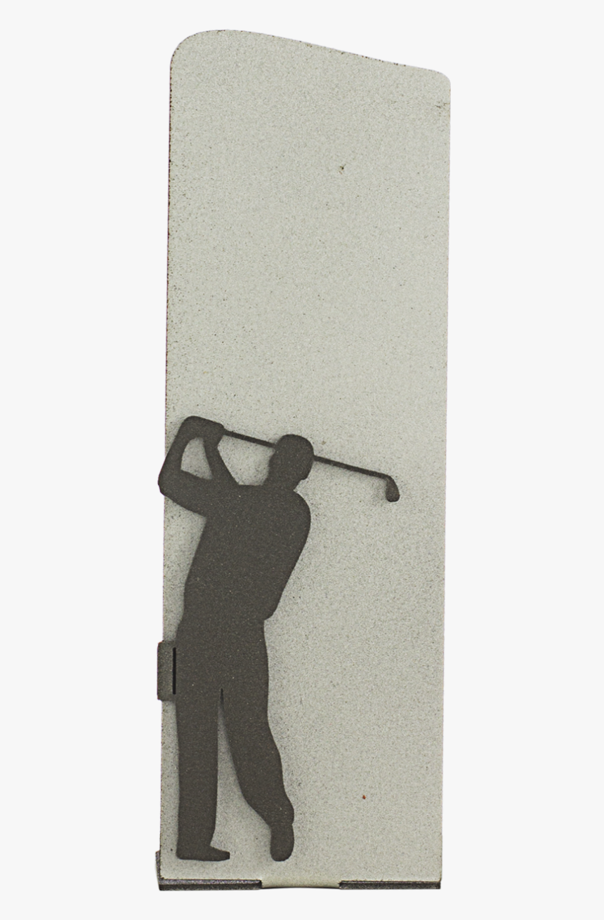 Metal Silver Trophy Golf Silhouette, HD Png Download