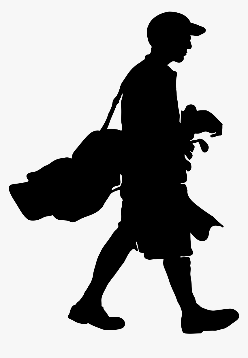 Golfer Silhouette Png, Transparent Png