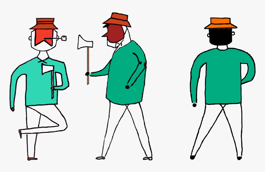 Three-view Drawing Of Hunter，red And Granny, HD Png Download