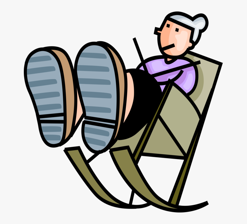 Grandmother Clipart Grandmother Knitting, HD Png Download