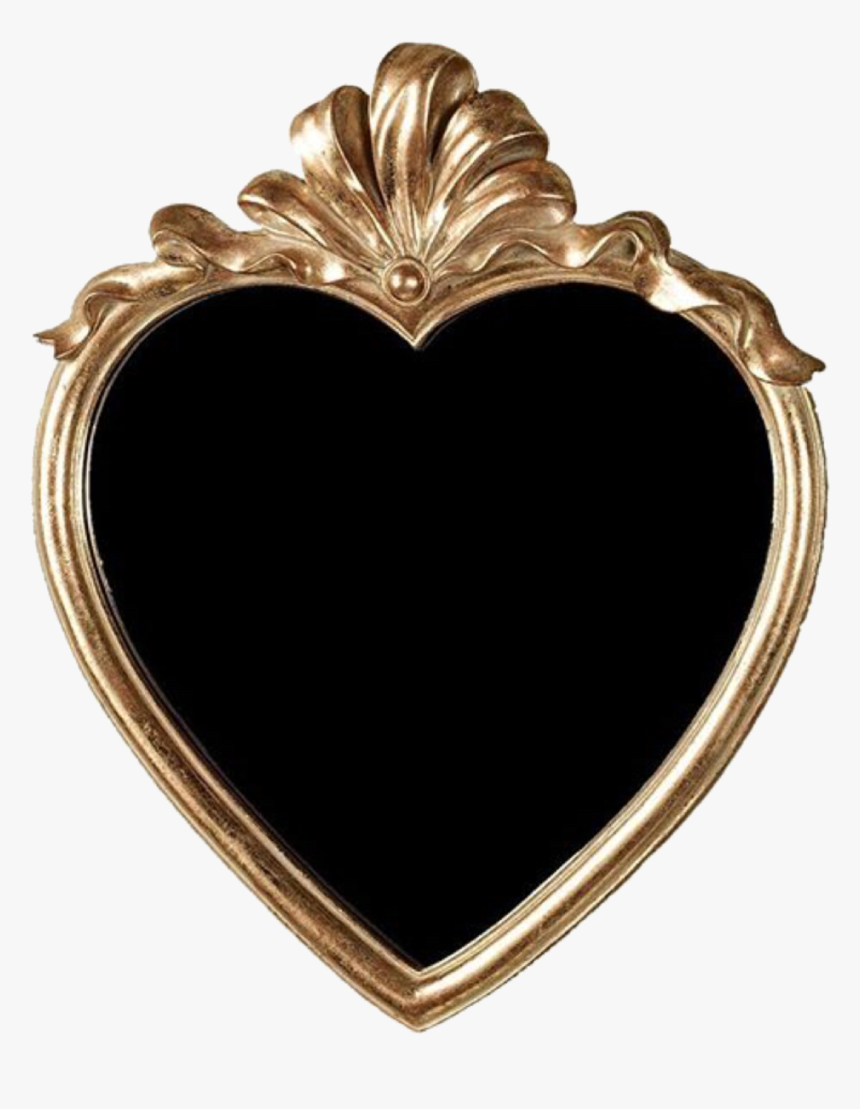 #gold #mirror #antique #old #overlay #edit #tumblr, HD Png Download