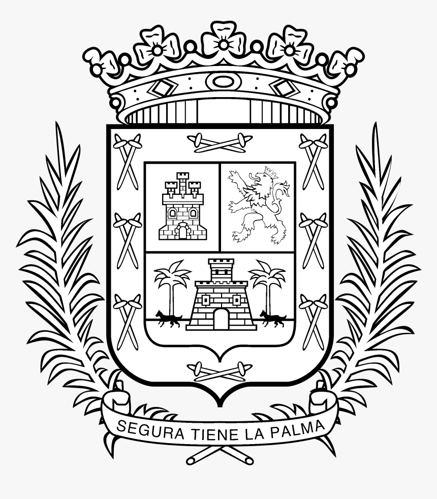 Las Palmas Logo Black And White, HD Png Download