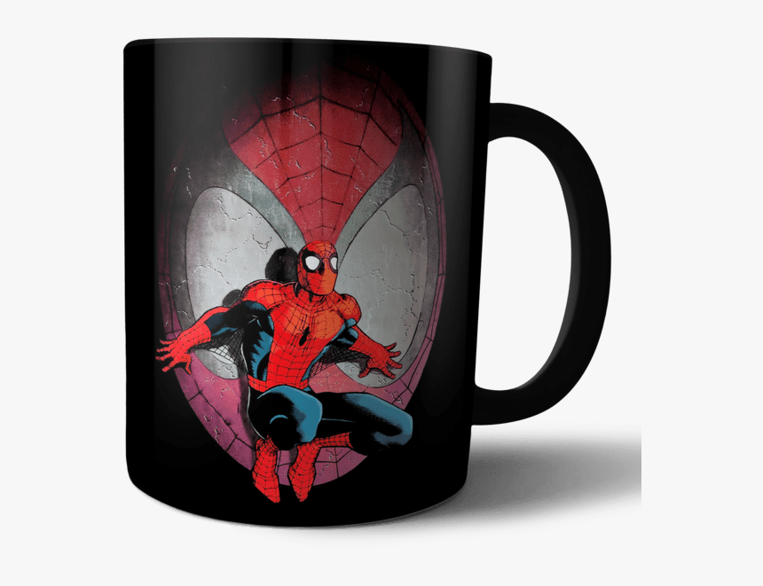 Caneca Preta Homem Aranha, HD Png Download