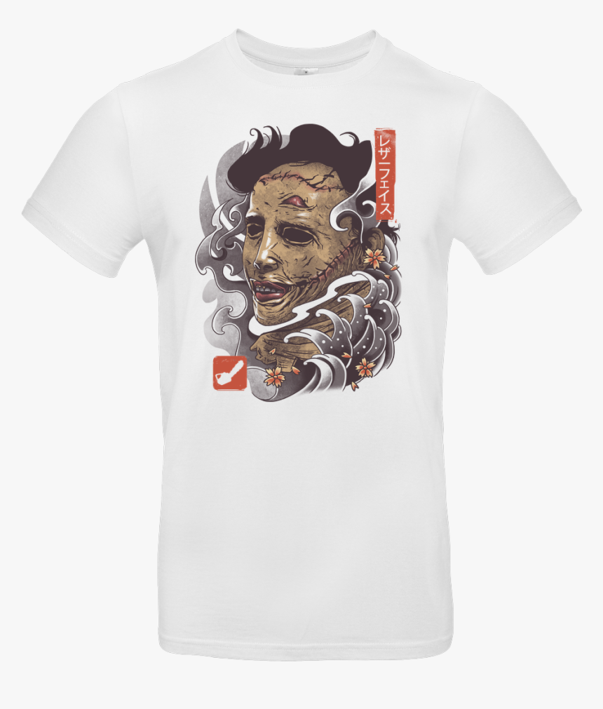Vincent Trinidad Oni Leather Mask T-shirt B&c Exact, HD Png Download