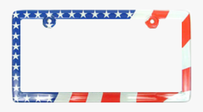 American Usa Flag Plastic License Plate Frame, HD Png Download