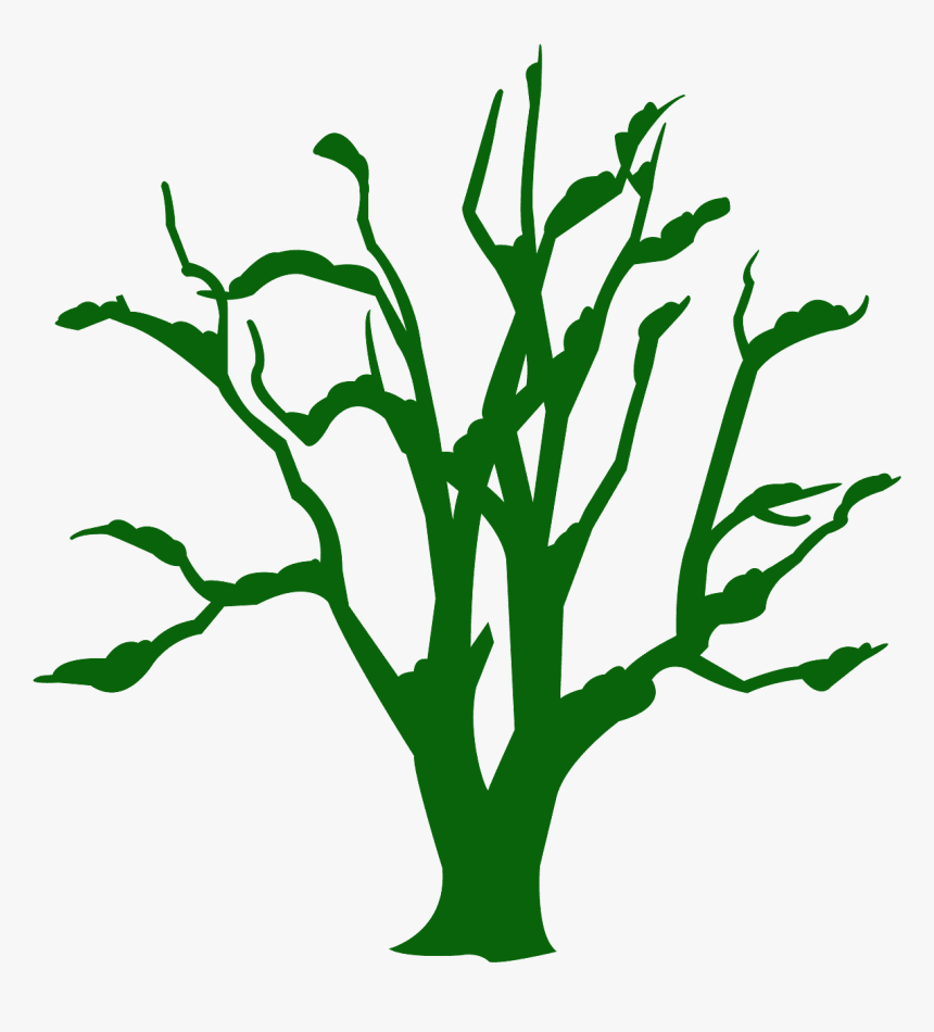 Dead Tree Silhouette Png, Transparent Png