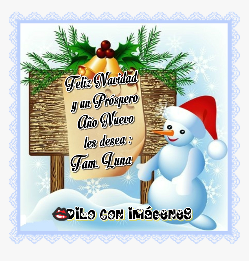 Tarjetita Para Desear Feliz Navidad Y Venturoso Año, HD Png Download