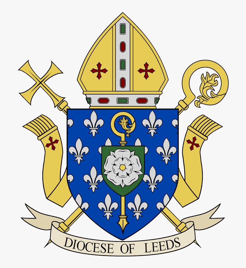 Diocese Of Leeds Coat Of Arms April 2017 With Alpha, HD Png Download