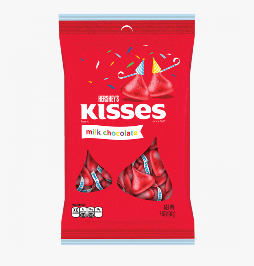 Hershey S Kisses Milk Chocolate Birthday Red 12x198gr, HD Png Download