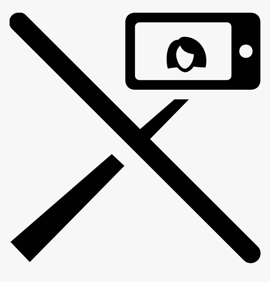No Selfie Stick Icon, HD Png Download