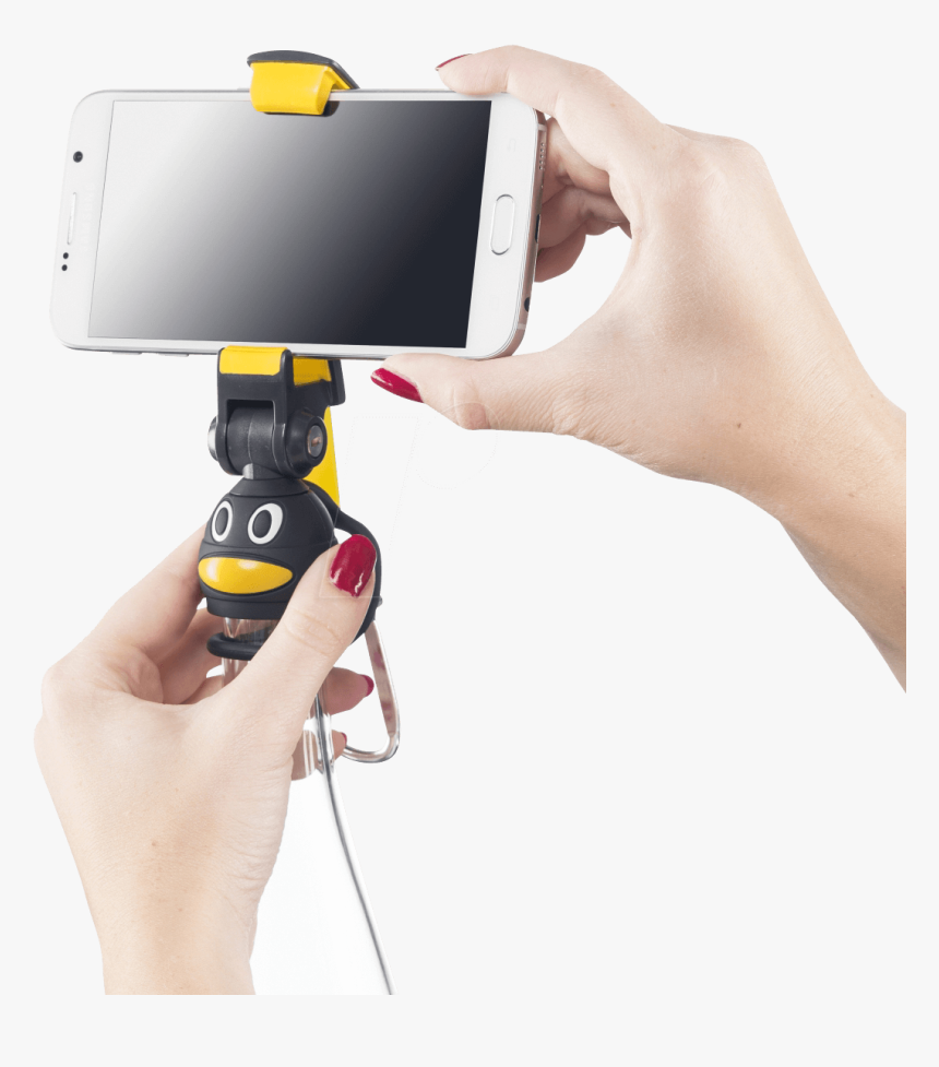 Desktop/mobile Tripod, Selfie Stick For Bottles Mantona, HD Png Download