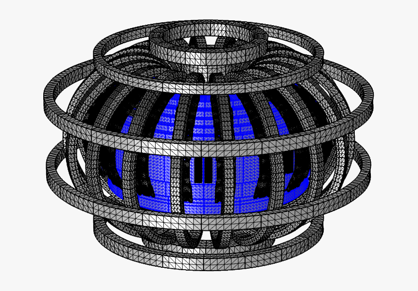 An Image Of The Plasma As Well As The Meshed Coils, HD Png Download
