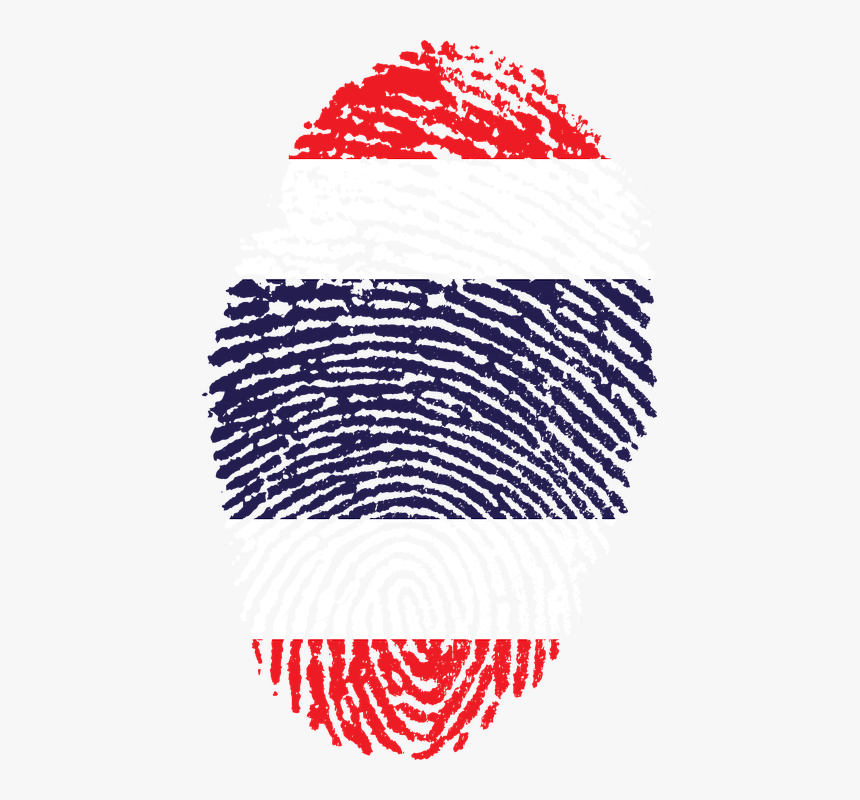Thailand, Flag, Fingerprint, Country, Pride, Identity, HD Png Download