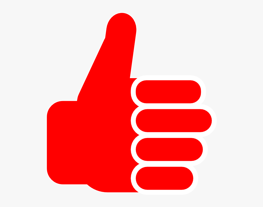 Red Thumbsup Svg Clip Arts, HD Png Download
