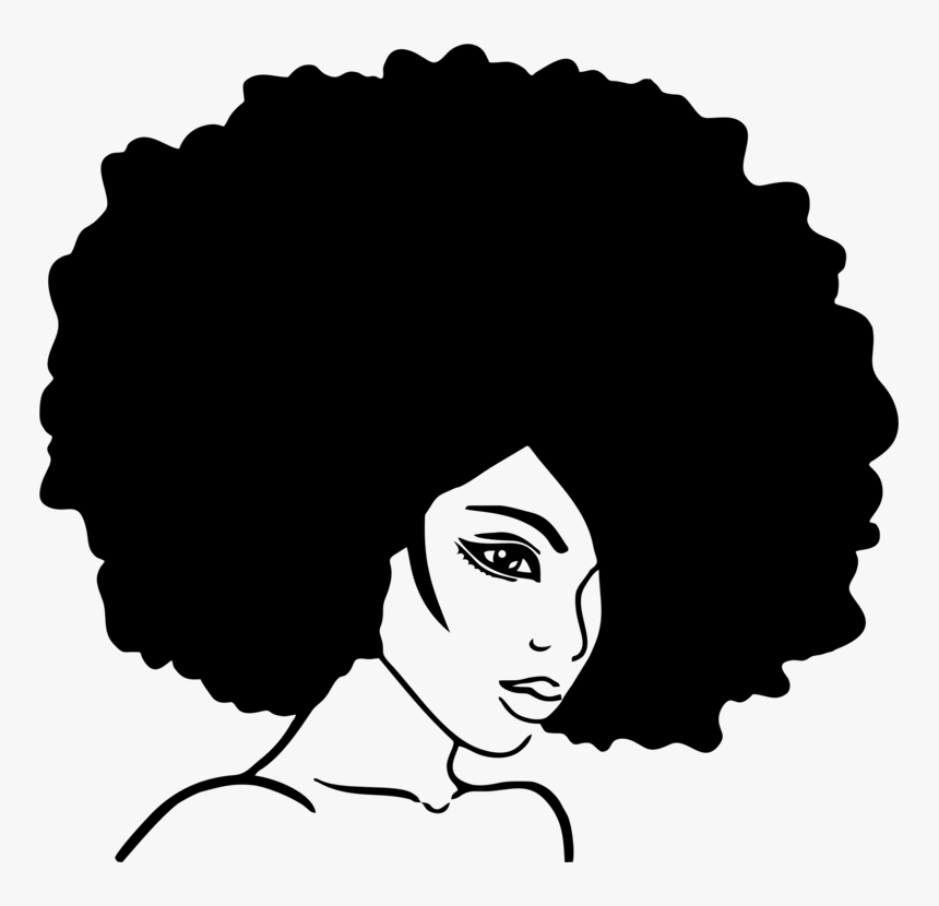 Hair Clipart Afro, HD Png Download