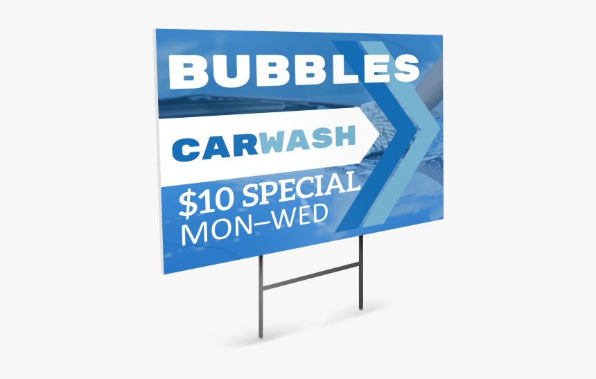 Car Wash Yard Sign Template Preview, HD Png Download