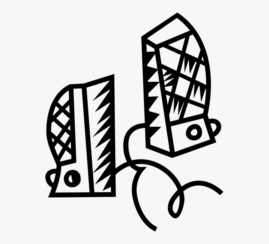 Vector Illustration Of Computer Audio Entertainment, HD Png Download