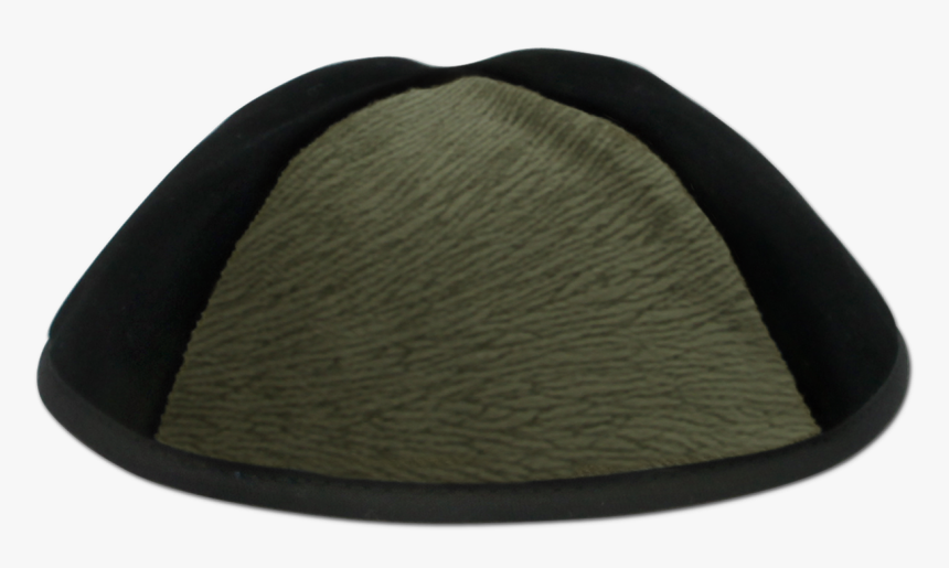 Black Velvet Kippah With Green Vider Triangalur, HD Png Download