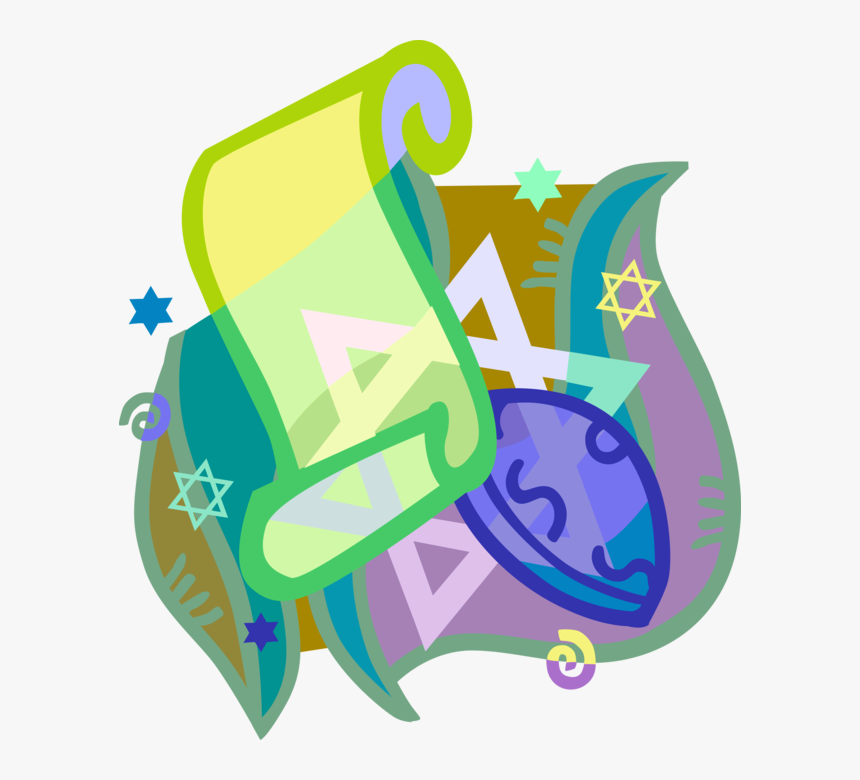 Vector Illustration Of Jewish Kippah Kip Yarmulke Cap, HD Png Download