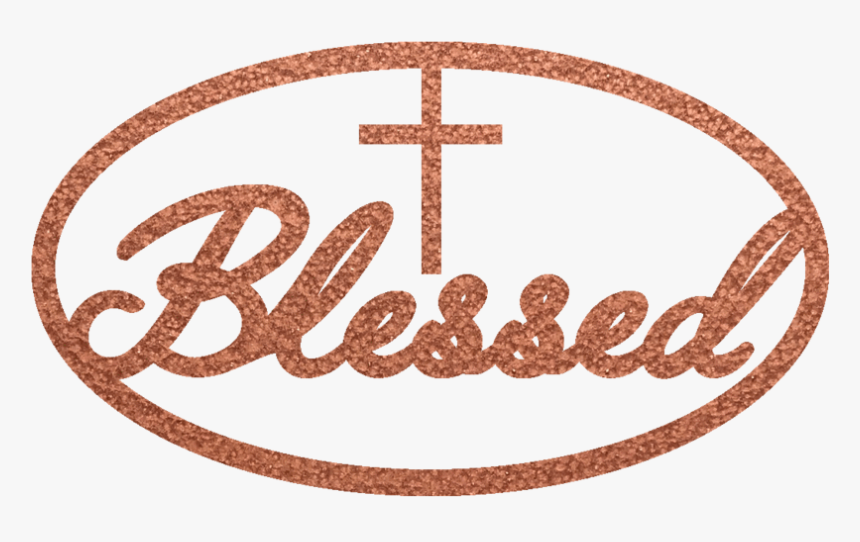 Blessed Oval Metal Wall Sign, HD Png Download