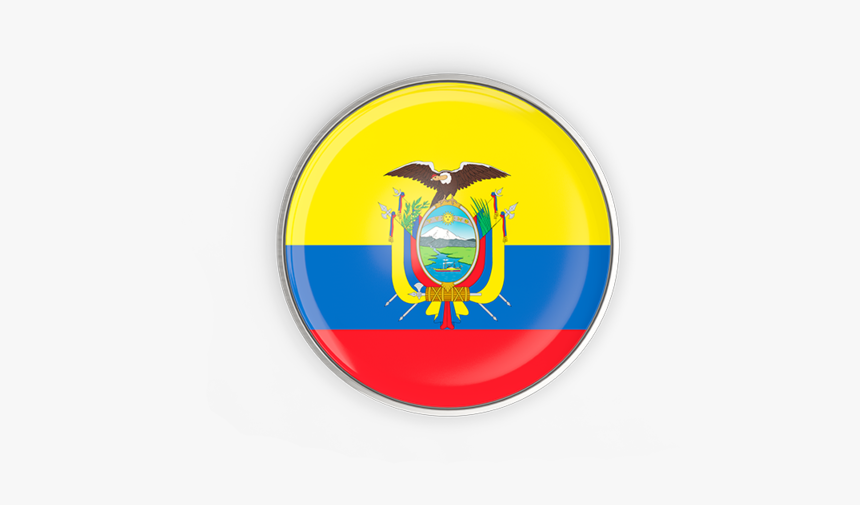Round Button With Metal Frame, HD Png Download