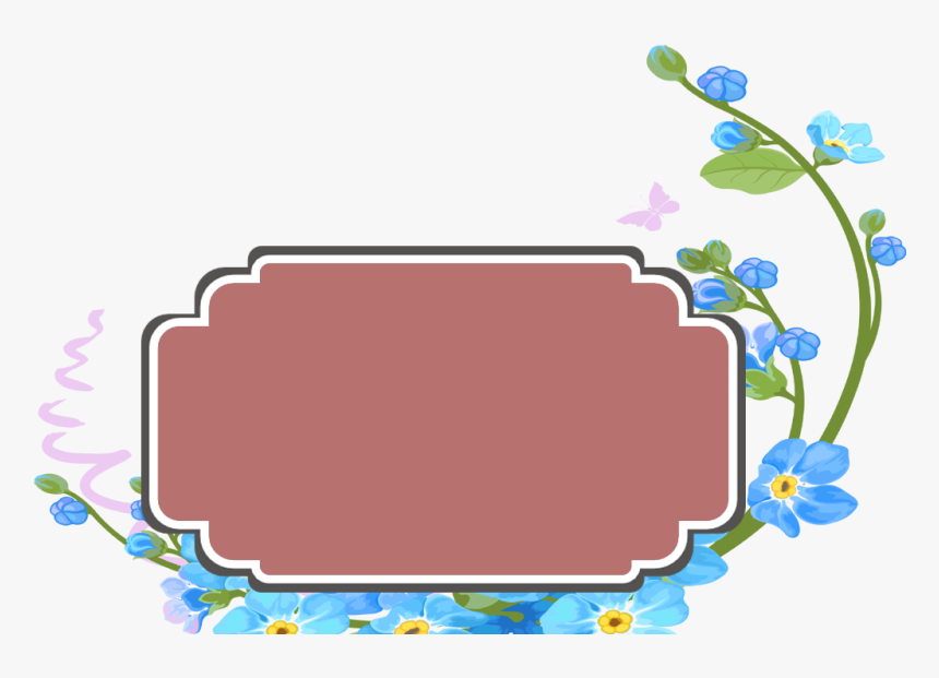 Floral Banner Png, Transparent Png