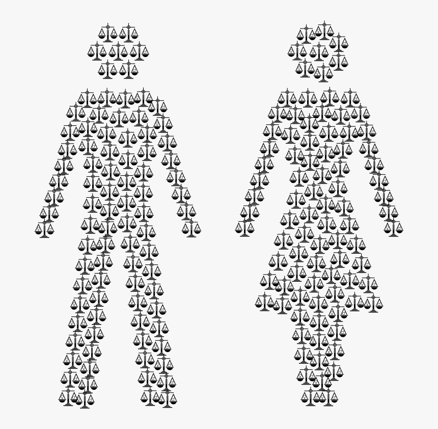 Gender Equality Male And Female Figures, HD Png Download