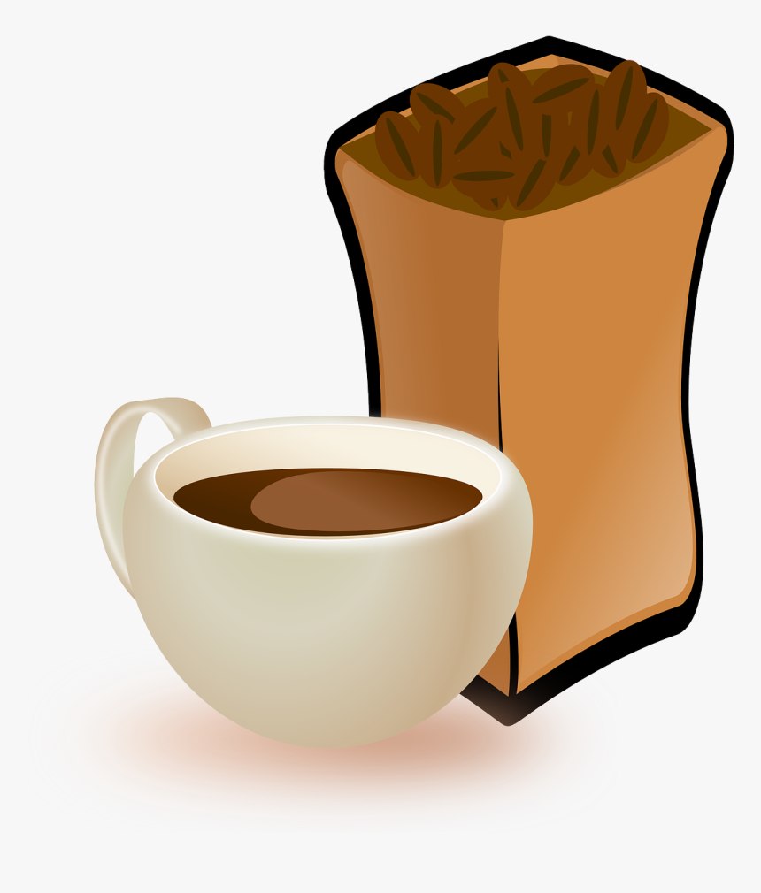 Copa, Café, Granos De Café, Los Alimentos, Beber, HD Png Download