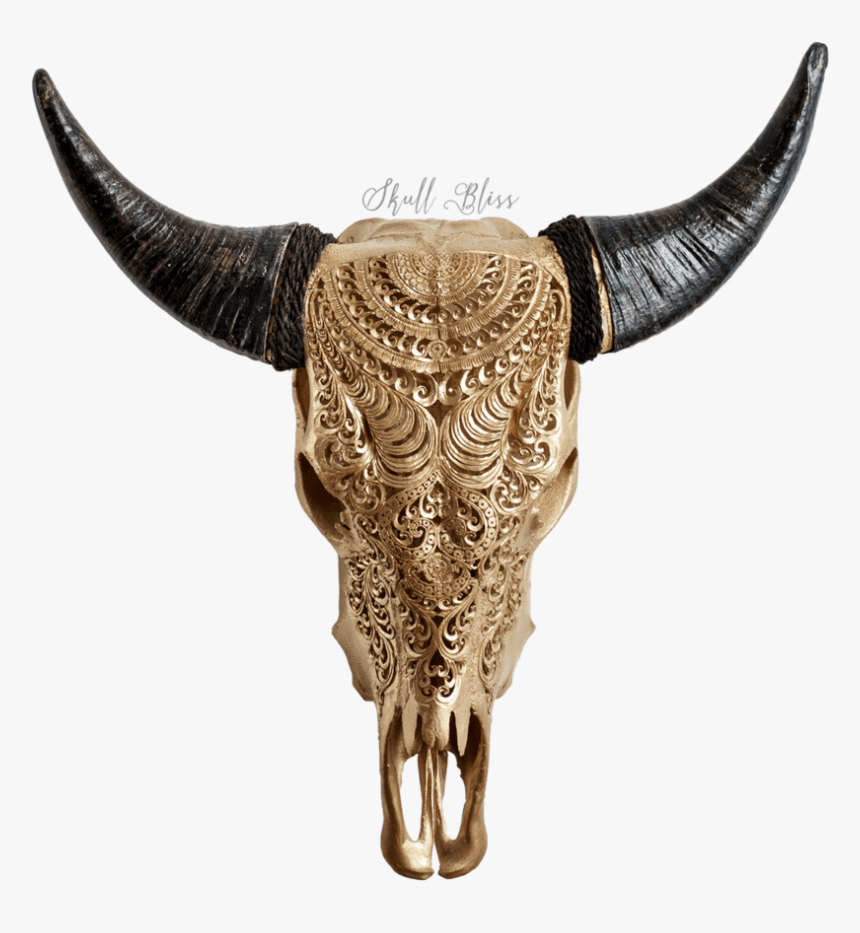 Gold Skull Png, Transparent Png