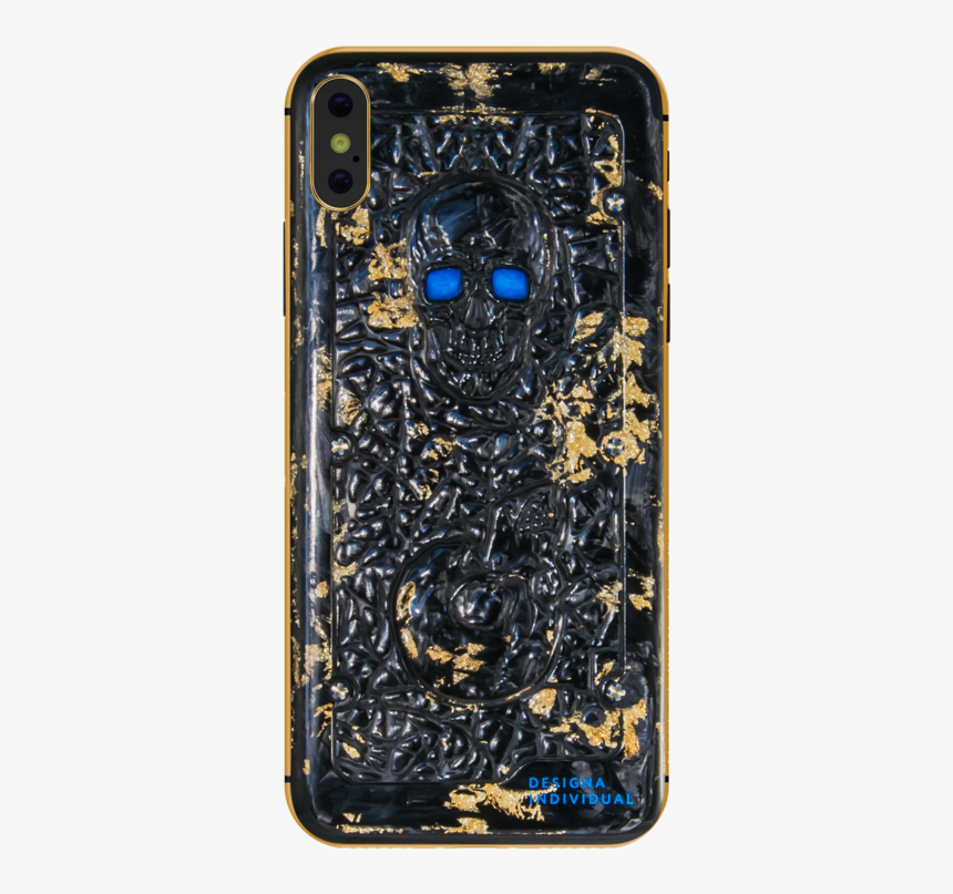 Gold Skull Png, Transparent Png