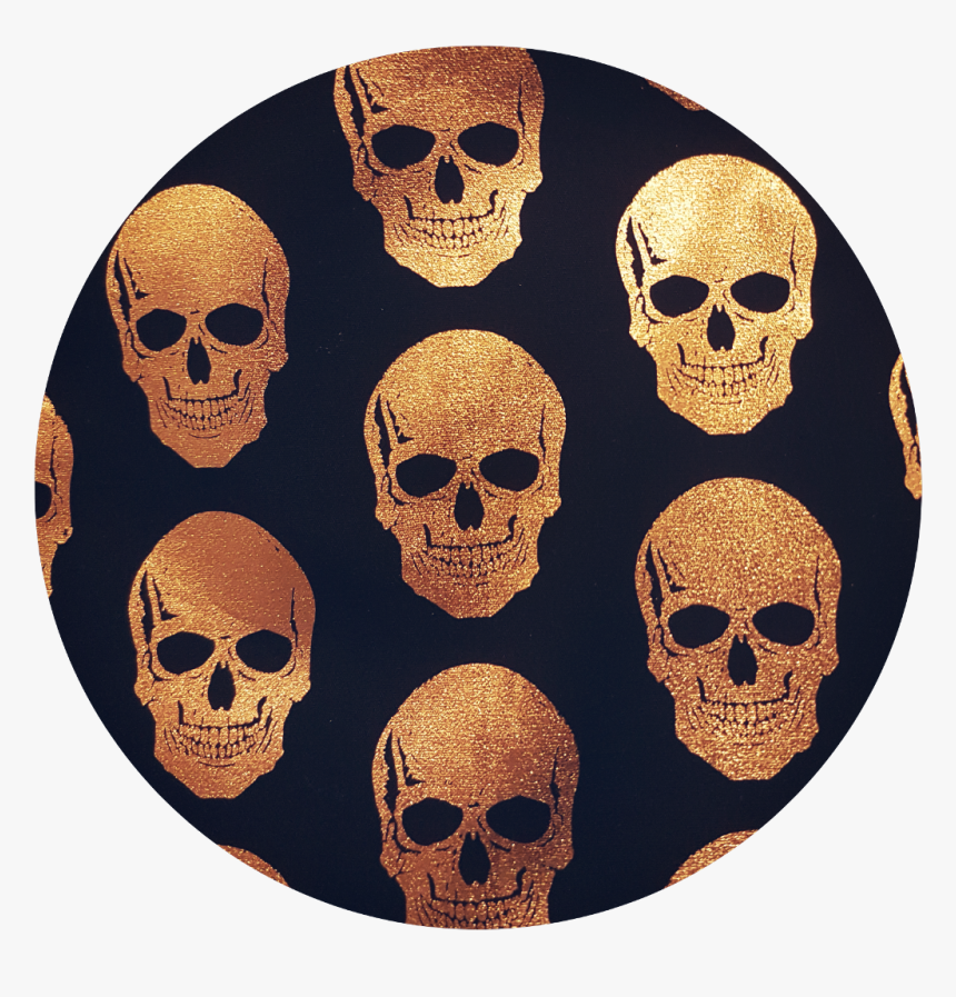 #skull #skulls #gold #black #ftestickers, HD Png Download