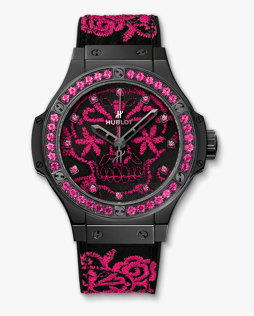 Big Bang Broderie Sugar Skull Fluo Hot Pink, HD Png Download