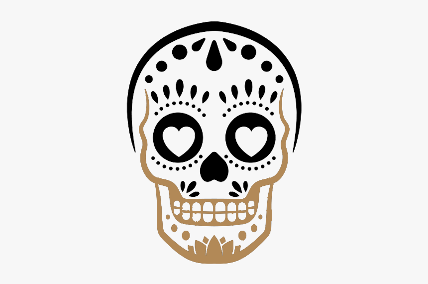 Gold Skull Png, Transparent Png