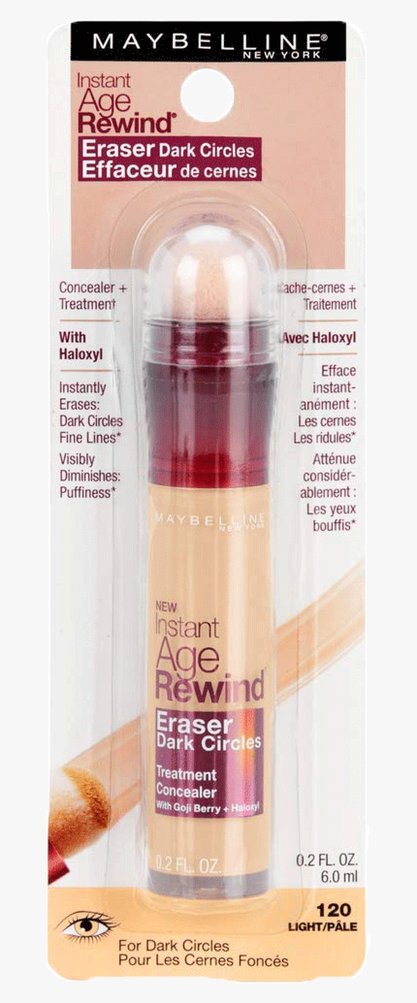 Maybelline Instant Age Rewind 120 Light Pale, HD Png Download