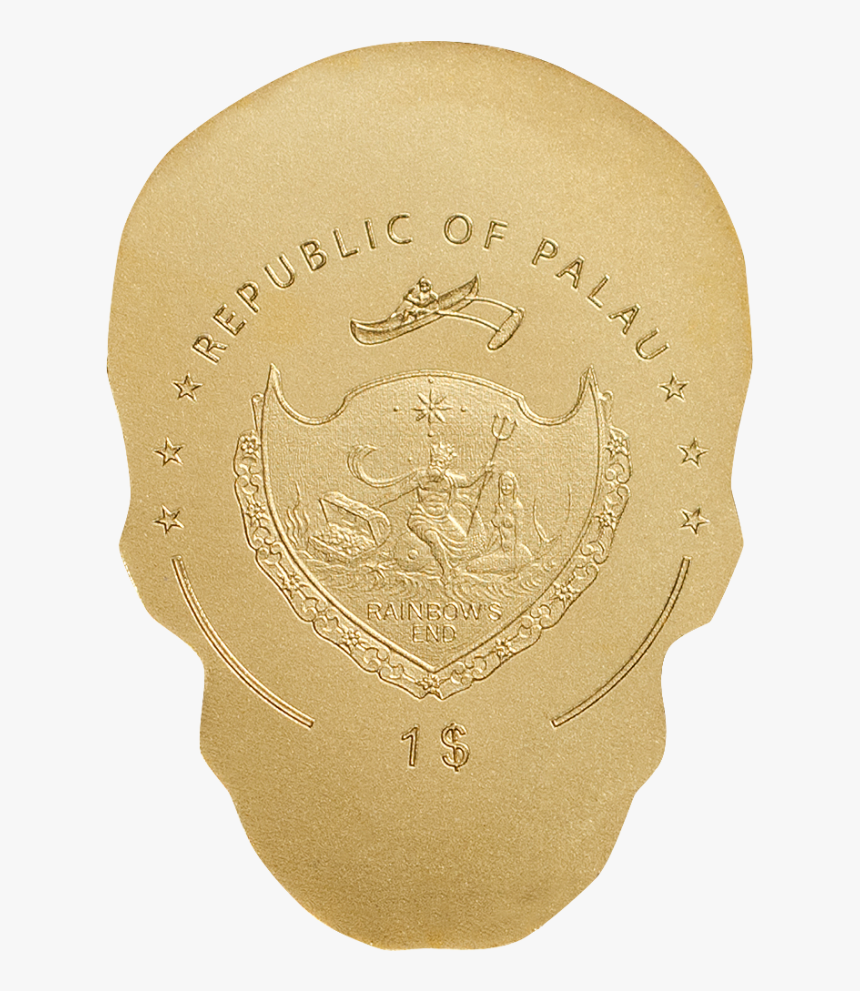 Gold Skull Png, Transparent Png