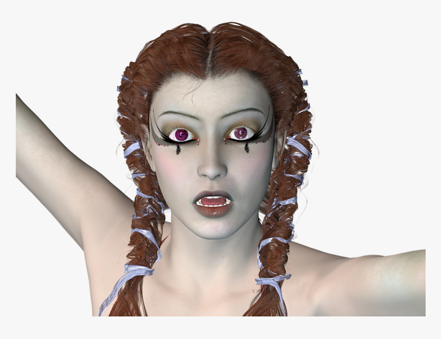 Woman, Braids, Hair, Face, Portrait, Figure, Pretty, HD Png Download