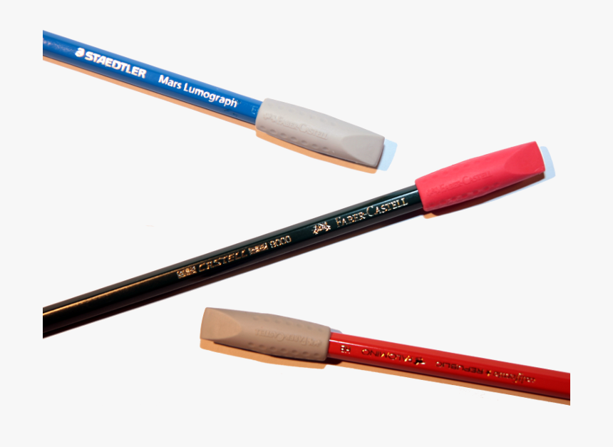 The Eraser Cap On Different Pencils, HD Png Download