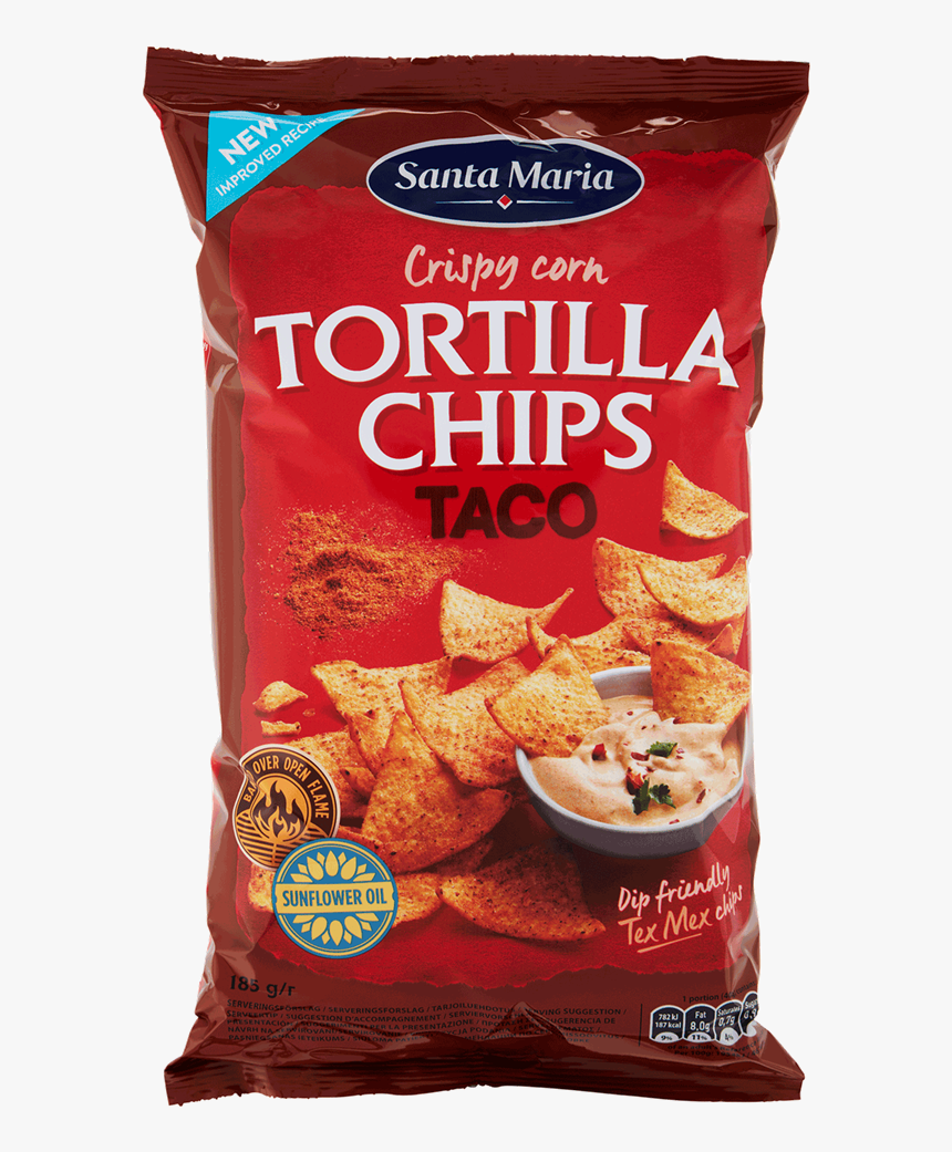 Tortilla Chips Með Taco-bragði, HD Png Download
