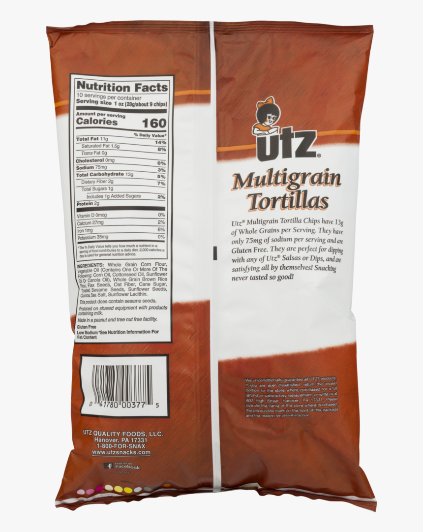 Utz Tortillas, Multigrain, HD Png Download