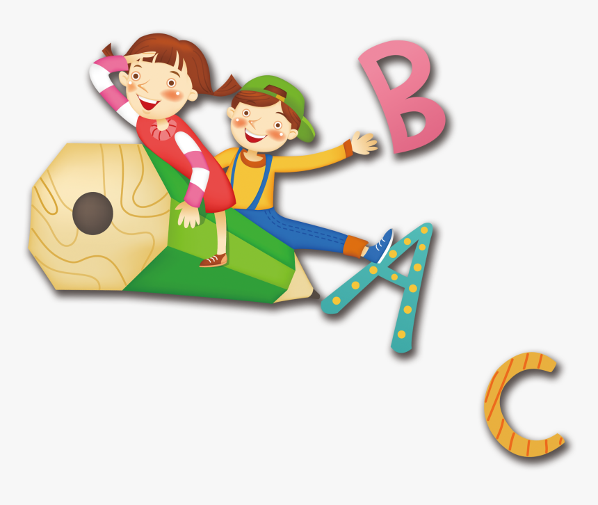 Clipart Royalty Free Alphabet Drawing Character, HD Png Download