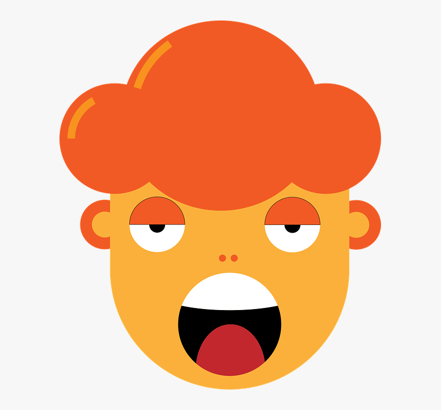 Cartoon Face, Boring, Unhappy, Human, Cartoon, Head, HD Png Download